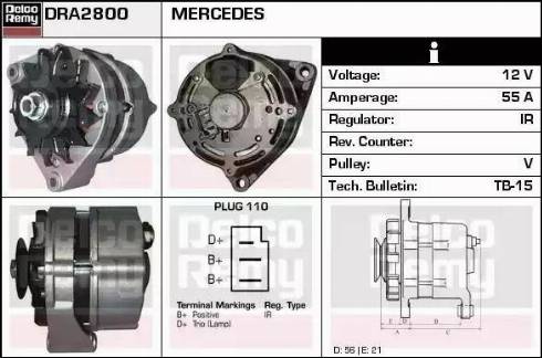 Remy DRA2800 - Alternator www.molydon.hr
