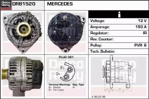 Remy DRB1520 - Alternator www.molydon.hr