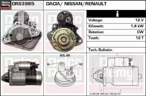 Remy DRS3985 - Starter www.molydon.hr