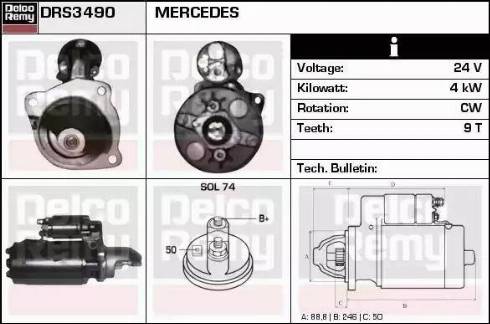 Remy DRS3490 - Starter www.molydon.hr