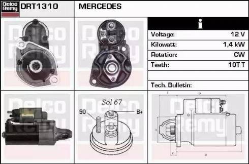 Remy DRT1310 - Starter www.molydon.hr