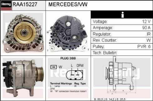 Remy RAA15227 - Alternator www.molydon.hr