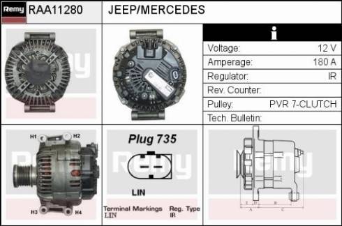 Remy RAA11280 - Alternator www.molydon.hr