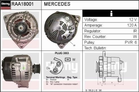 Remy RAA18001 - Alternator www.molydon.hr