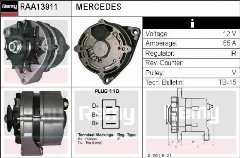 Remy RAA13911 - Alternator www.molydon.hr
