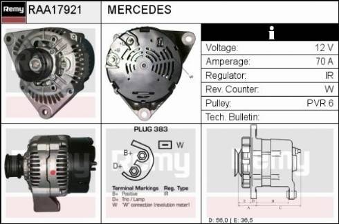 Remy RAA17921 - Alternator www.molydon.hr