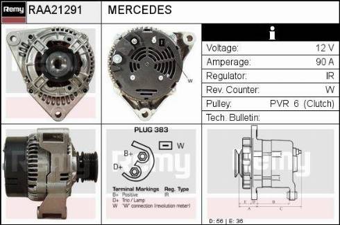 Remy RAA21291 - Alternator www.molydon.hr