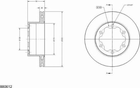 Remy RAD1431C - Kočioni disk www.molydon.hr