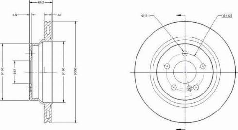 Remy RAD1158C - Kočioni disk www.molydon.hr