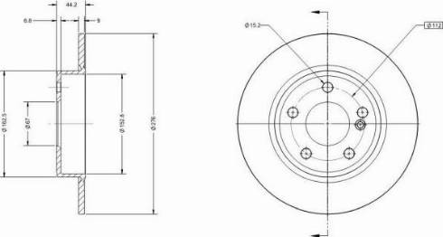Remy RAD1168C - Kočioni disk www.molydon.hr