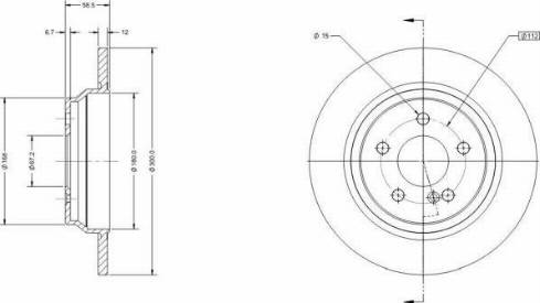 Remy RAD2165C - Kočioni disk www.molydon.hr