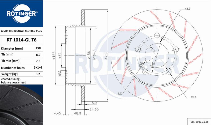 Rotinger RT 1014-GL T6 - Kočioni disk www.molydon.hr