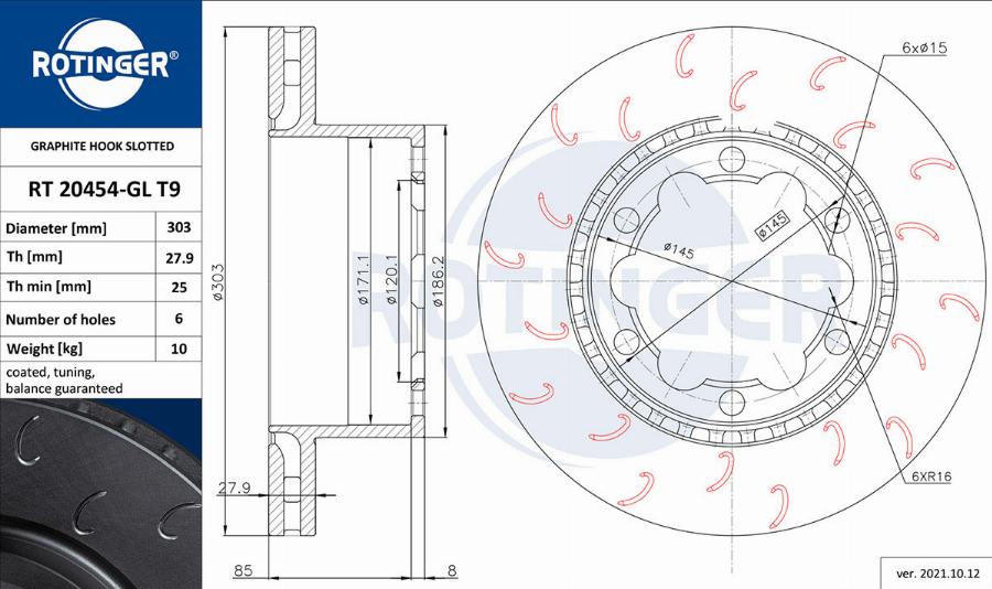 Rotinger RT 20454-GL T9 - Kočioni disk www.molydon.hr