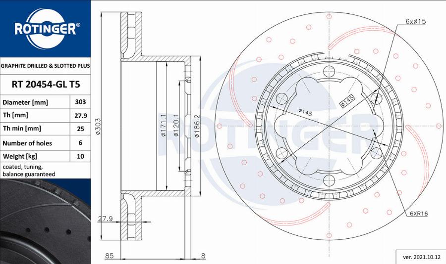 Rotinger RT 20454-GL T5 - Kočioni disk www.molydon.hr