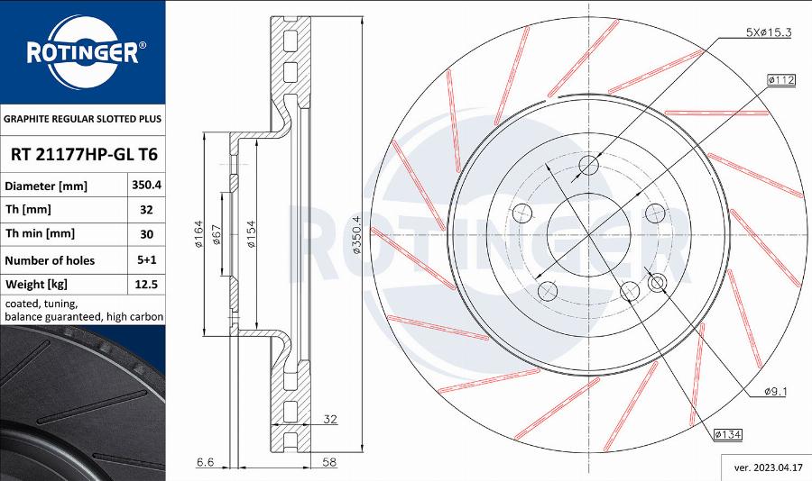 Rotinger RT 21177HP-GL T6 - Kočioni disk www.molydon.hr