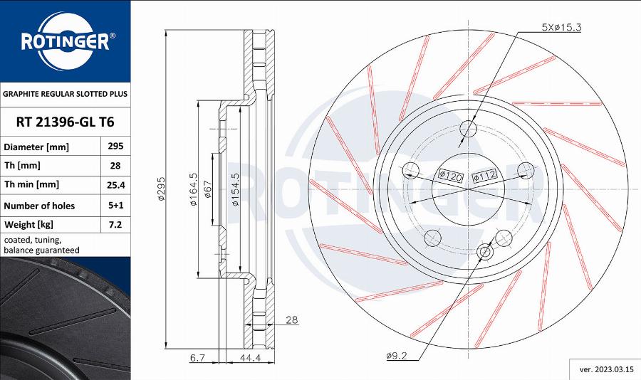 Rotinger RT 21396-GL T6 - Kočioni disk www.molydon.hr