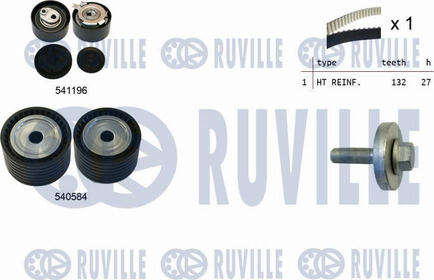 Ruville 550357 - Komplet zupčastog remena www.molydon.hr