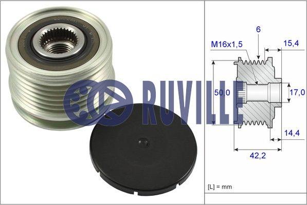 Ruville 56838 - Remenica, alternator www.molydon.hr