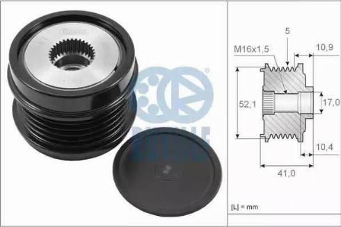 Ruville 57525 - Remenica, alternator www.molydon.hr