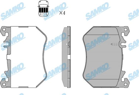 Samko 5SP2435 - Komplet Pločica, disk-kočnica www.molydon.hr