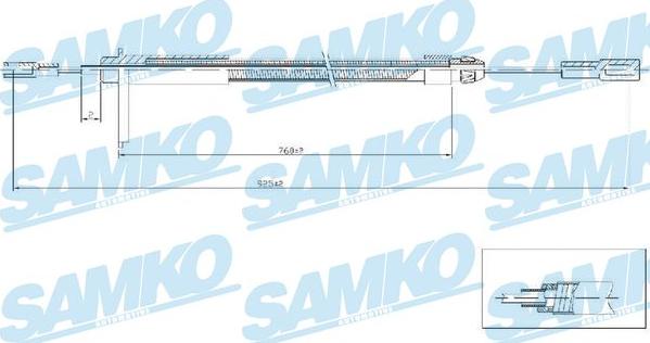 Samko C0441B - Sajla ručne kočnice www.molydon.hr