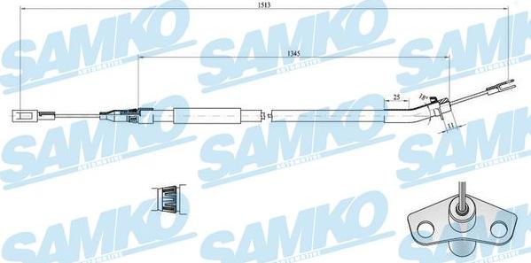 Samko C0448B - Sajla ručne kočnice www.molydon.hr