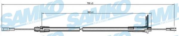 Samko C0434B - Sajla ručne kočnice www.molydon.hr