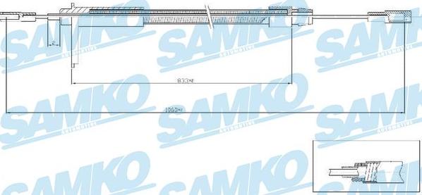 Samko C0435B - Sajla ručne kočnice www.molydon.hr