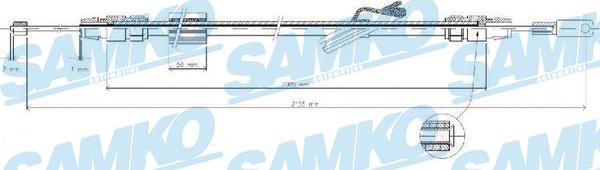 Samko C0423B - Sajla ručne kočnice www.molydon.hr