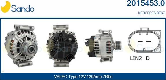 Sando 2015453.0 - Alternator www.molydon.hr