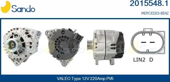 Sando 2015548.1 - Alternator www.molydon.hr