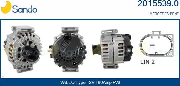 Sando 2015539.0 - Alternator www.molydon.hr