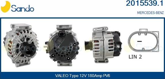 Sando 2015539.1 - Alternator www.molydon.hr