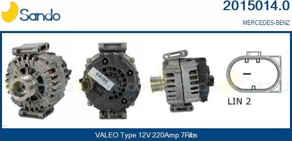 Sando 2015014.0 - Alternator www.molydon.hr