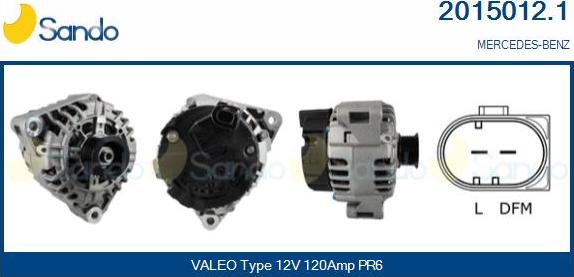 Sando 2015012.1 - Alternator www.molydon.hr