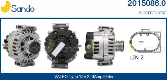 Sando 2015086.0 - Alternator www.molydon.hr