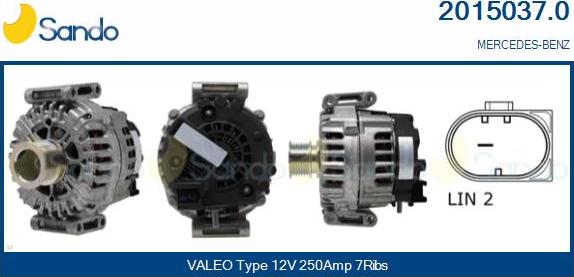 Sando 2015037.0 - Alternator www.molydon.hr