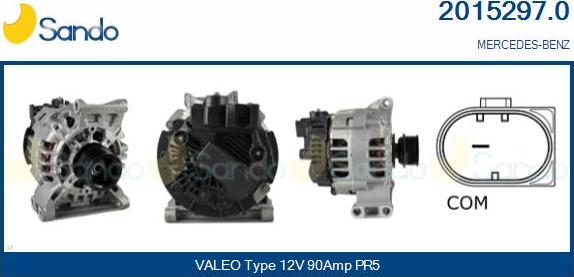 Sando 2015297.0 - Alternator www.molydon.hr