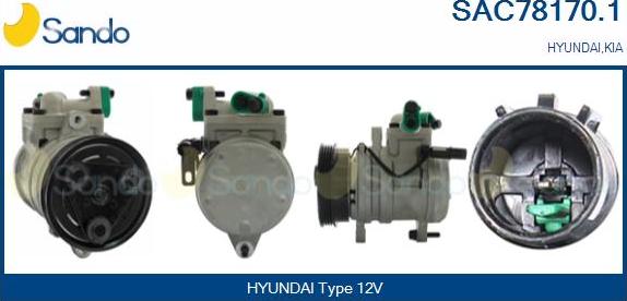 Sando SAC78170.1 - Kompresor, klima-Uređaj www.molydon.hr