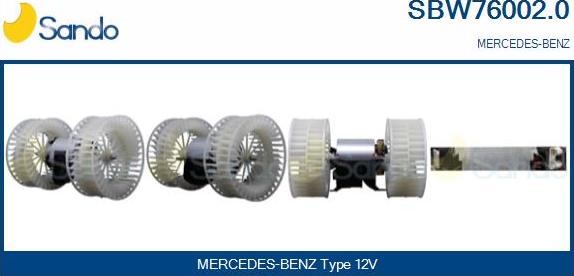 Sando SBW76002.0 - Ventilator kabine/unutrasnjeg prostora www.molydon.hr