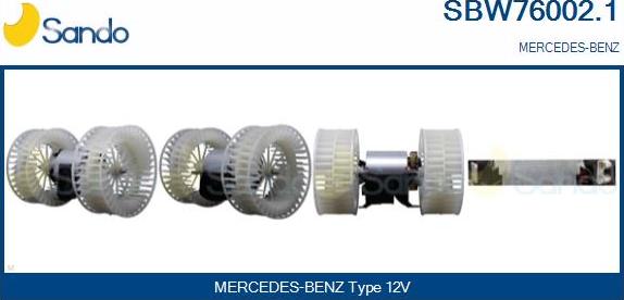 Sando SBW76002.1 - Ventilator kabine/unutrasnjeg prostora www.molydon.hr