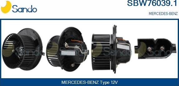 Sando SBW76039.1 - Ventilator kabine/unutrasnjeg prostora www.molydon.hr