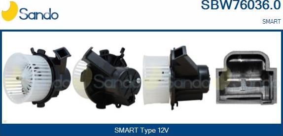 Sando SBW76036.0 - Ventilator kabine/unutrasnjeg prostora www.molydon.hr