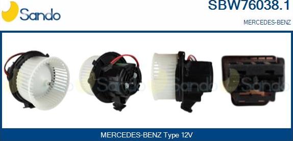 Sando SBW76038.1 - Ventilator kabine/unutrasnjeg prostora www.molydon.hr