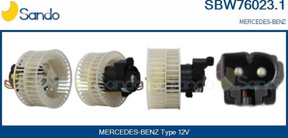 Sando SBW76023.1 - Ventilator kabine/unutrasnjeg prostora www.molydon.hr