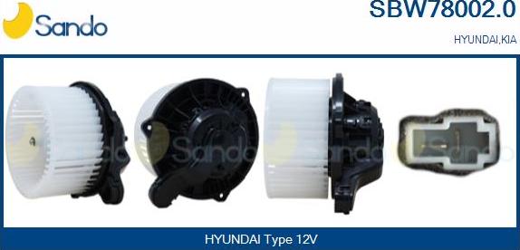 Sando SBW78002.0 - Ventilator kabine/unutrasnjeg prostora www.molydon.hr