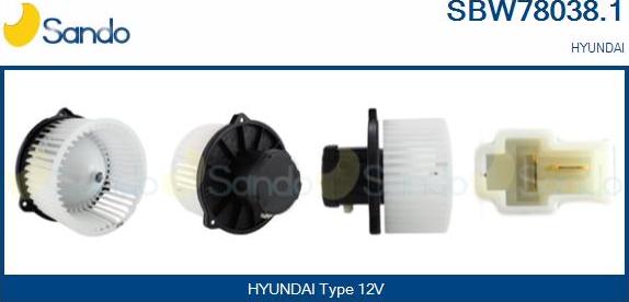Sando SBW78038.1 - Ventilator kabine/unutrasnjeg prostora www.molydon.hr
