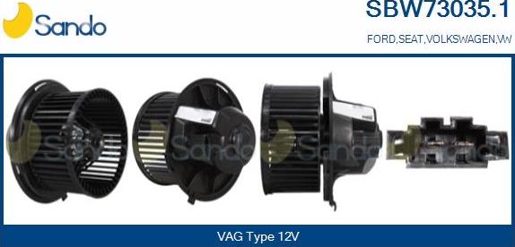 Sando SBW73035.1 - Ventilator kabine/unutrasnjeg prostora www.molydon.hr