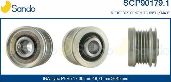 Sando SCP90179.1 - Remenica, alternator www.molydon.hr