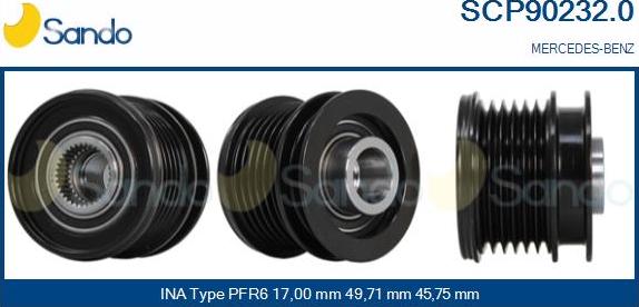 Sando SCP90232.0 - Remenica, alternator www.molydon.hr